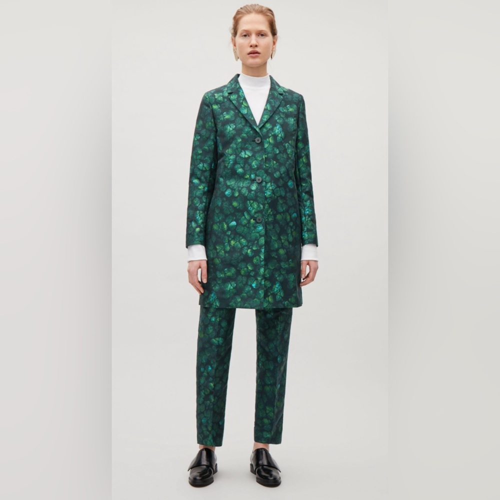 COS jacquard coat, size 2.
